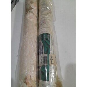 Vintage  Wallpaper Rolls ,Floral, Birds,Lot Of 2, NOS